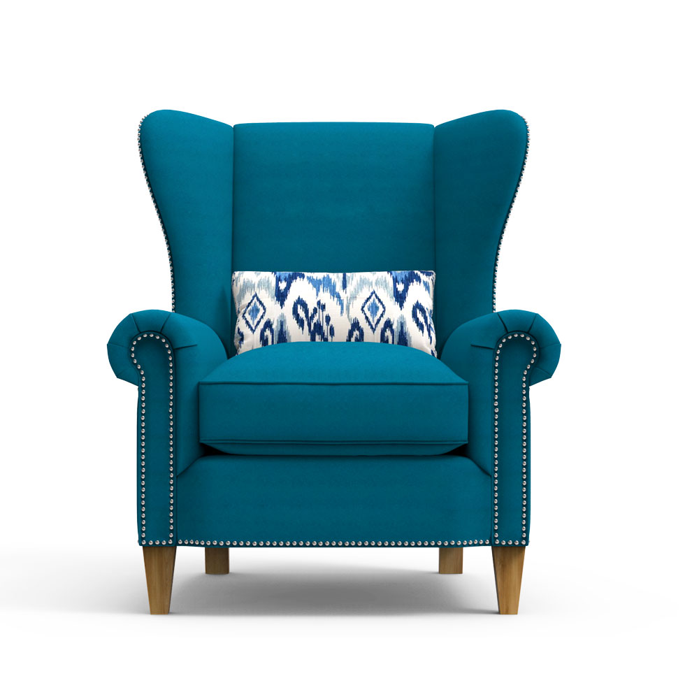 KNIGHTS Arm Chair - Blue